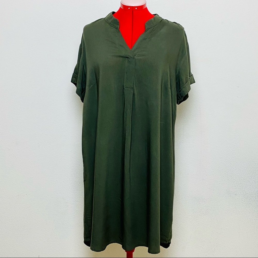 Olive Green H&M Dress- Size 6 (EUC)